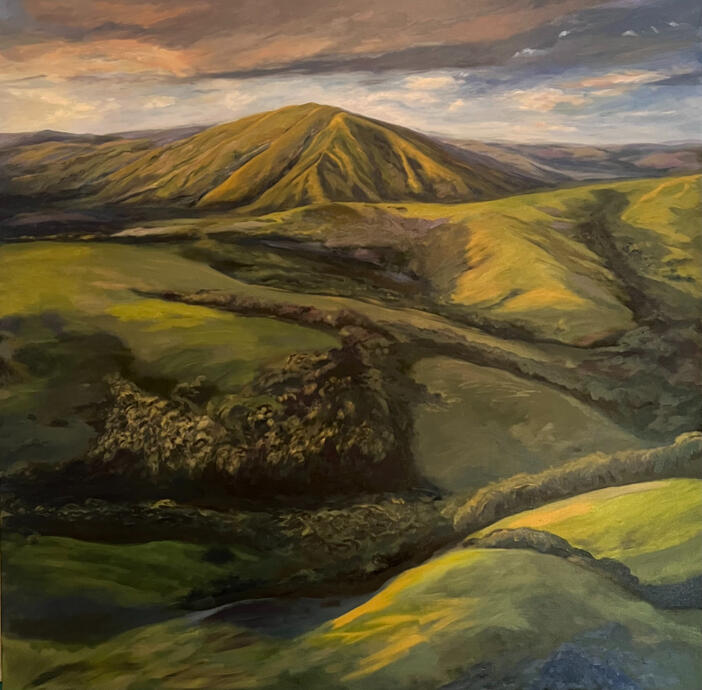 Mary's Victory, oil 36" x 36"