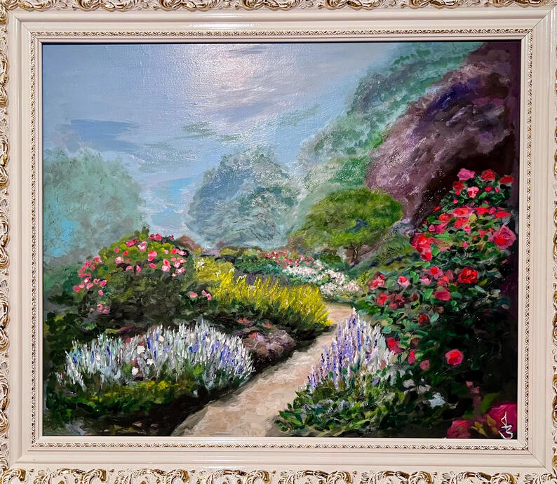Under Every Petal, oil 20" x 24"/SOLD