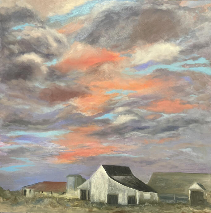 West Marin Barn, oil 24" x 24"