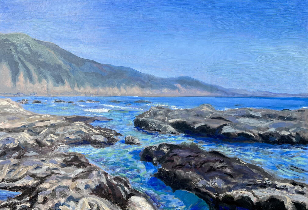 Shelter Cove, oil 16" x 20"